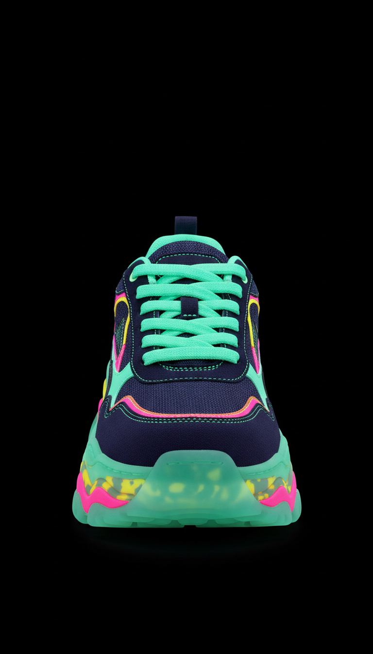 Glow Mint Chunky Sneakers
