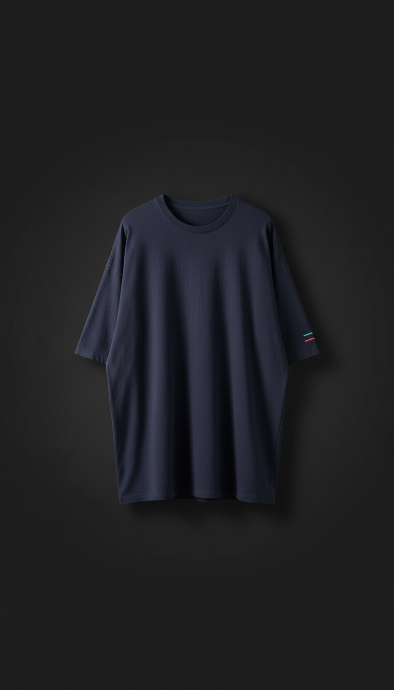 Midnight Indigo Oversized Tee